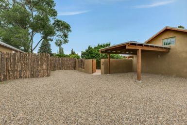 Carport and parking area